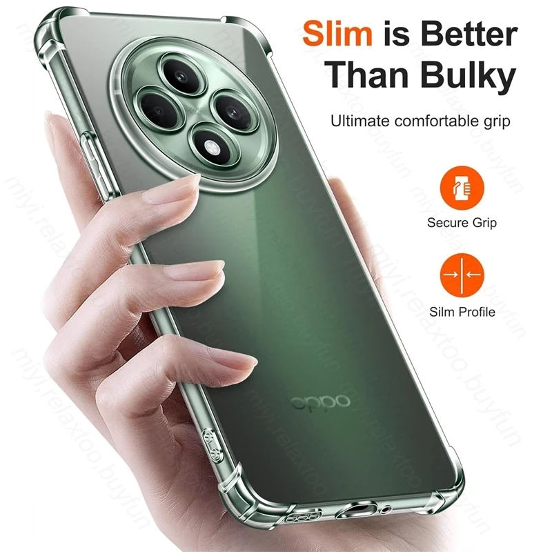 Shockproof Clear TPU Protective Phone Case - Four-Corner Design