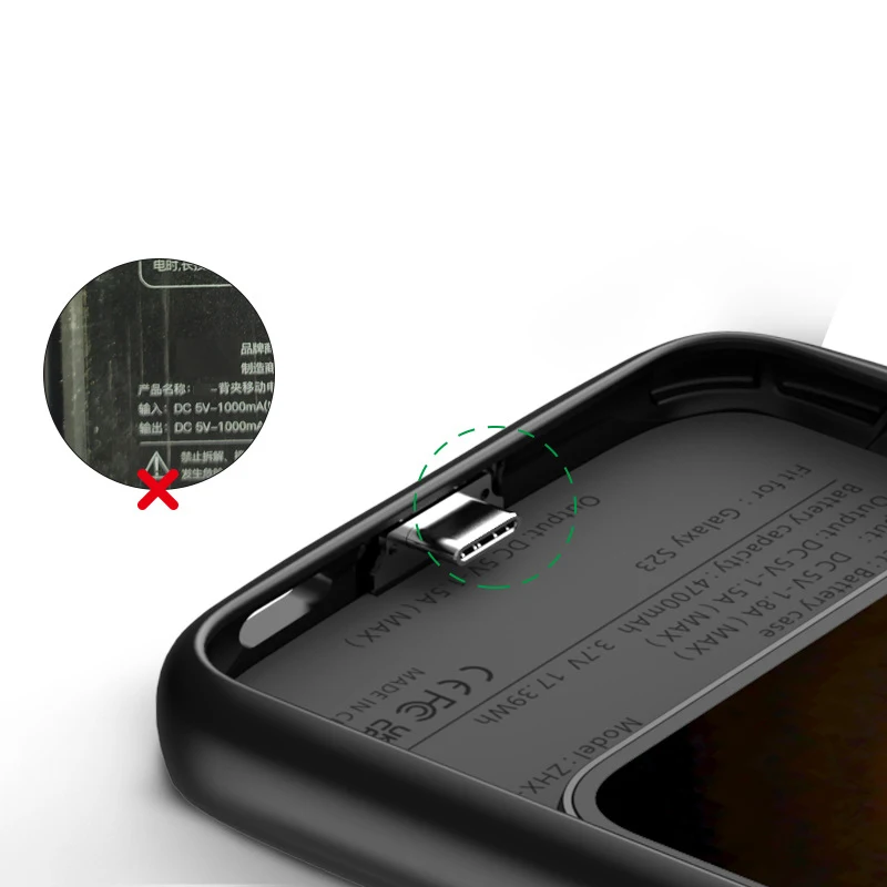 New Battery Case for Samsung Galaxy S22 S23 S24 Ultra Power Bank Charging Case for Samsung S22 S23 S24 Plus Battery Charger Case