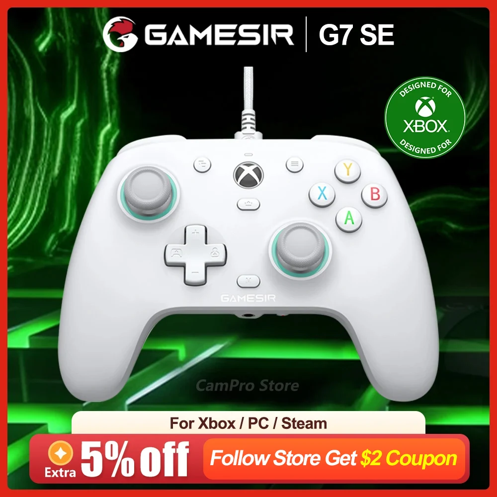  GameSir G7 SE Gaming Xbox Serie x One Controller Wired Gamepad for Xbox Series X, Xbox Series S, Xbox One 100% Original and New 