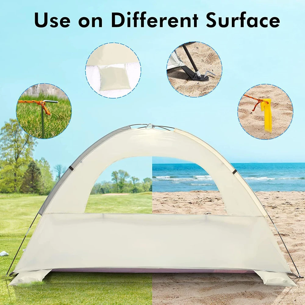 Portable Lightweight Seaside Beach Tent 5