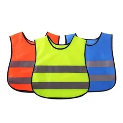 Kids Reflective Vest Safety Construction School for Boys and Girls Cycling Skiing Running