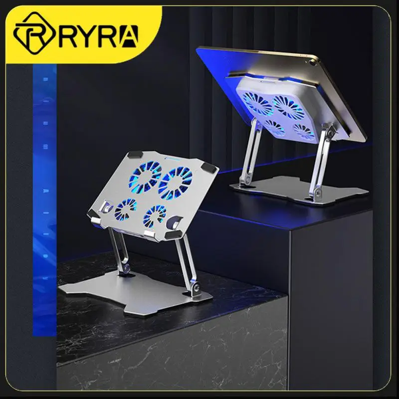 

Gaming Tablet Stand With 4 Fan Adjustable Ergonomic Low Noise Free Lift Holder For IPad Tablet Bracket Game Tablet Holder