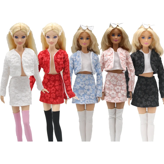 Moda roupas de boneca uma saia passo simples terno artesanal roupas para barbie  roupas 1/6 boneca acessórios traje presente da menina