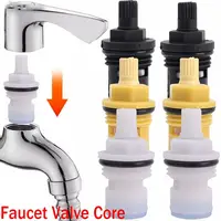 10 ชิ้นห้องน้ําห้องครัวก๊อกน้ําพลาสติกตลับหมึกเปลี่ยนส่วนซ่อม 1/2 ด้ายแตะวาล์ว Core Universal อุปกรณ์ฮาร์ดแวร์ 1