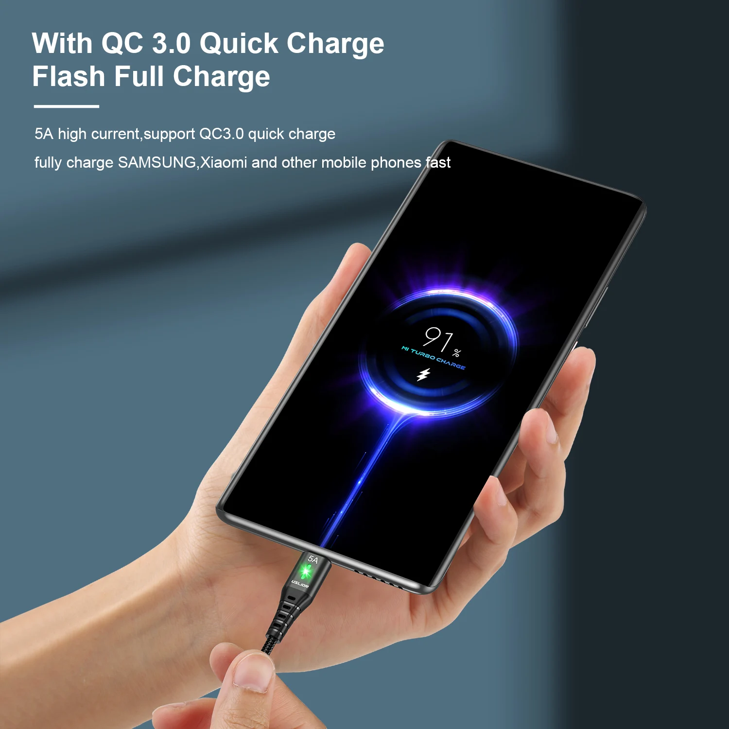 Рисунок 4 - USLION 5A USB Type C кабель мобильный