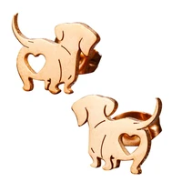2023 New Dachshund Earring Unique Animal Fashion Ear Jewelry Pet Dog Ear Studs Dachshund Ear Pins Alloy Material for Daily - Image 5