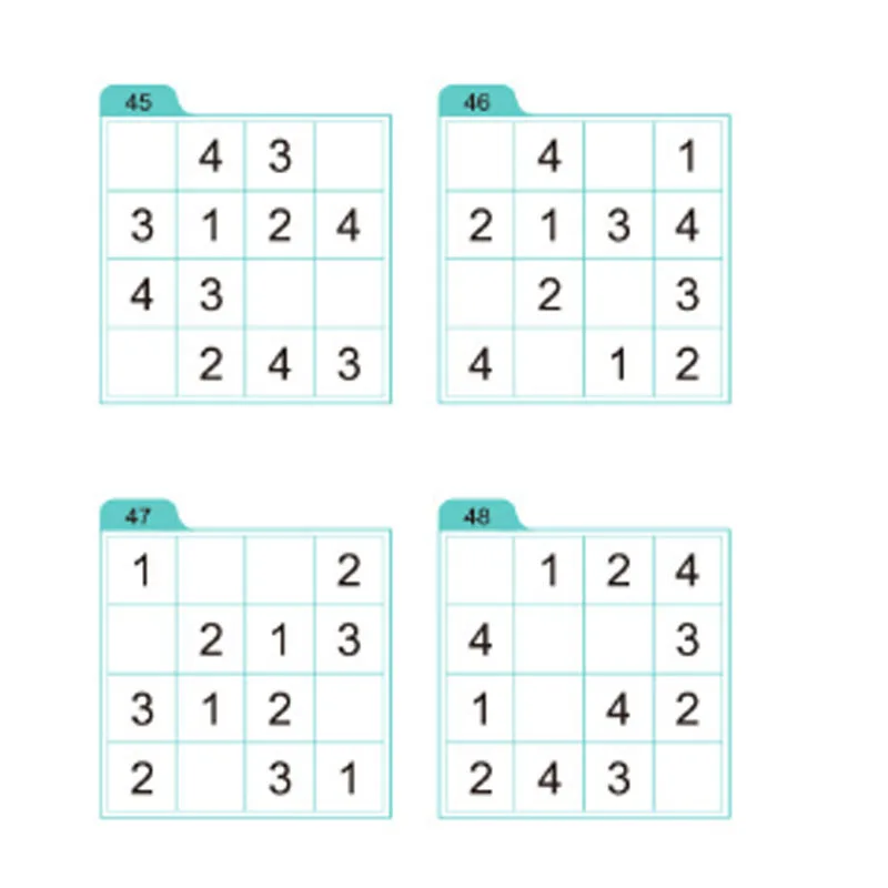 Sudoku children's introduction to primary school students' concentration training kindergarten toy book Sudoku game puzzle sudoku puzzle book