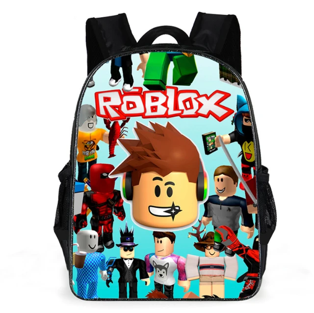 Roblox Mochila Bolsa Escolar Crianças Mochila Cartoon Mochila dos Desenhos  Animados