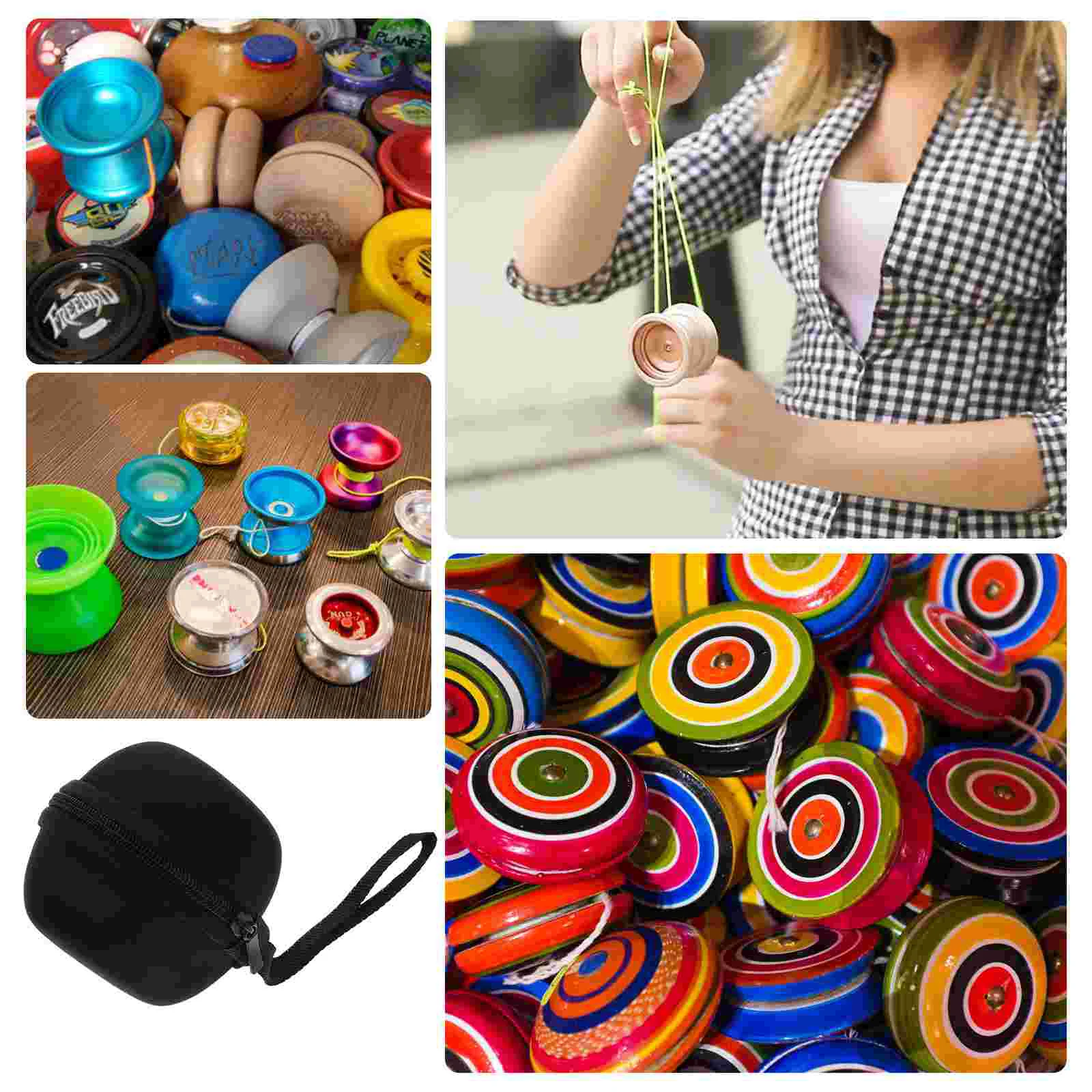 2pcs Yoyo Ball Bag EVA YoYo Case Portable Storage Box Material Hobby Collectibles Accessories