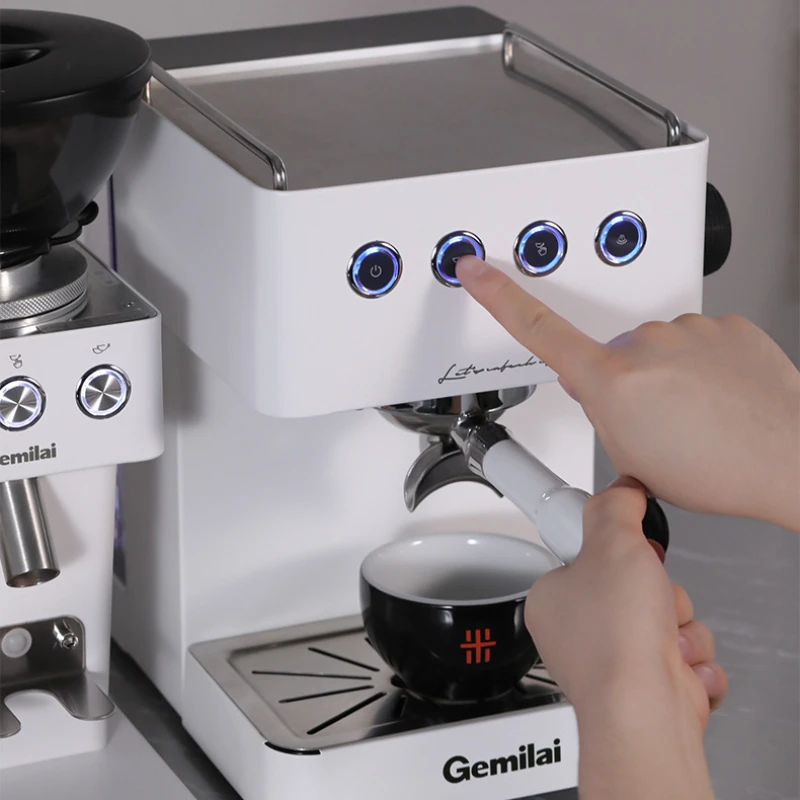 Italian Semi-automatic Home Coffee Machine Professional Barista Coffee Maker Small Cappuccino Coffee Machine with Steam Nozzle 2