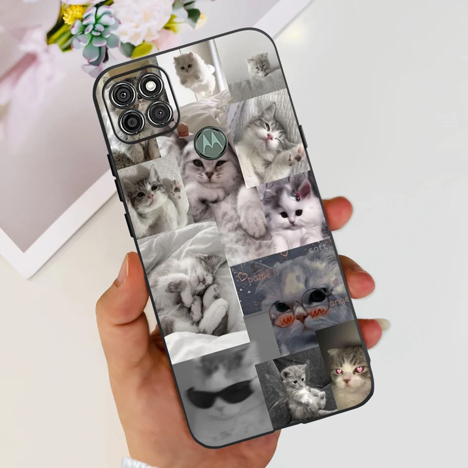 Cute Panda Cartoon Black Silicone Phone Case