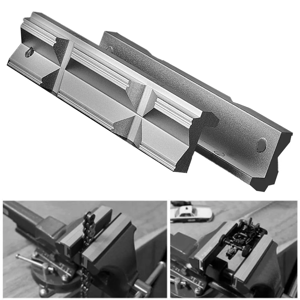 

Magnetic V-clamp Vise Protective Jaws Face Pads CNC Milling Steel Vise Hard Jaw Fixture Operation Simple And Use Conveninently