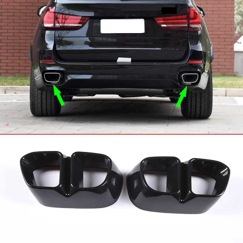 

Aluminum alloy Car Tail pipes Muffler Exhaust Pipe Output Cover For BMW X5 F15 2014-2018 X6 F16 2015-2018 (for M Sports Version)