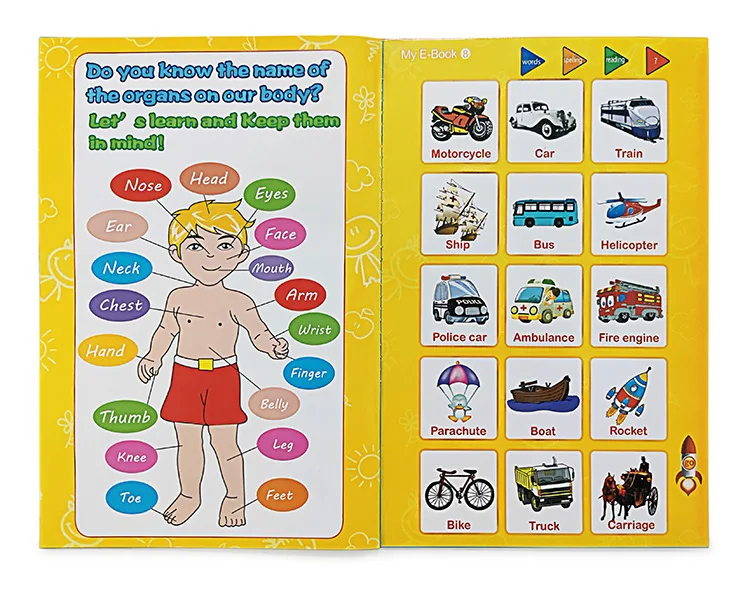 New English Finger Reading Smart Electronic Book for Children's Early Education Learning Toys English Audio Book Alphabet 3