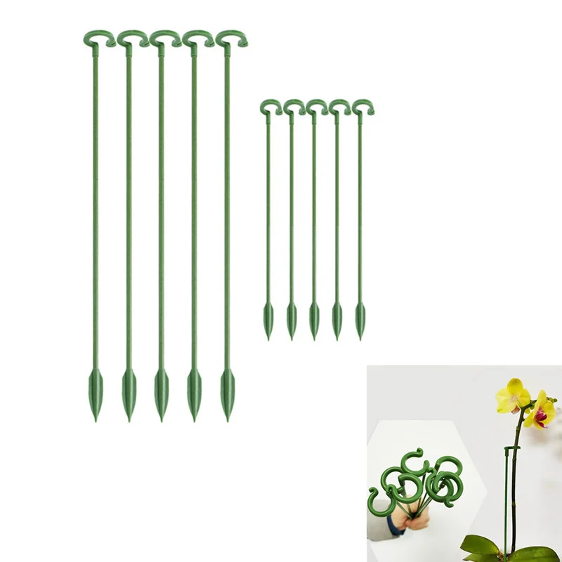 

10pcs Plastic Plant Supports Flower Stand Reusable Protection Fixing Tool Gardening Supplies for Vegetable Holder Bracket