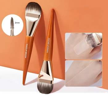 Pennelli per trucco fondotinta pennello professionale fondotinta liquido a forma di lingua pennello correttore donna Base viso trucco strumenti di bellezza