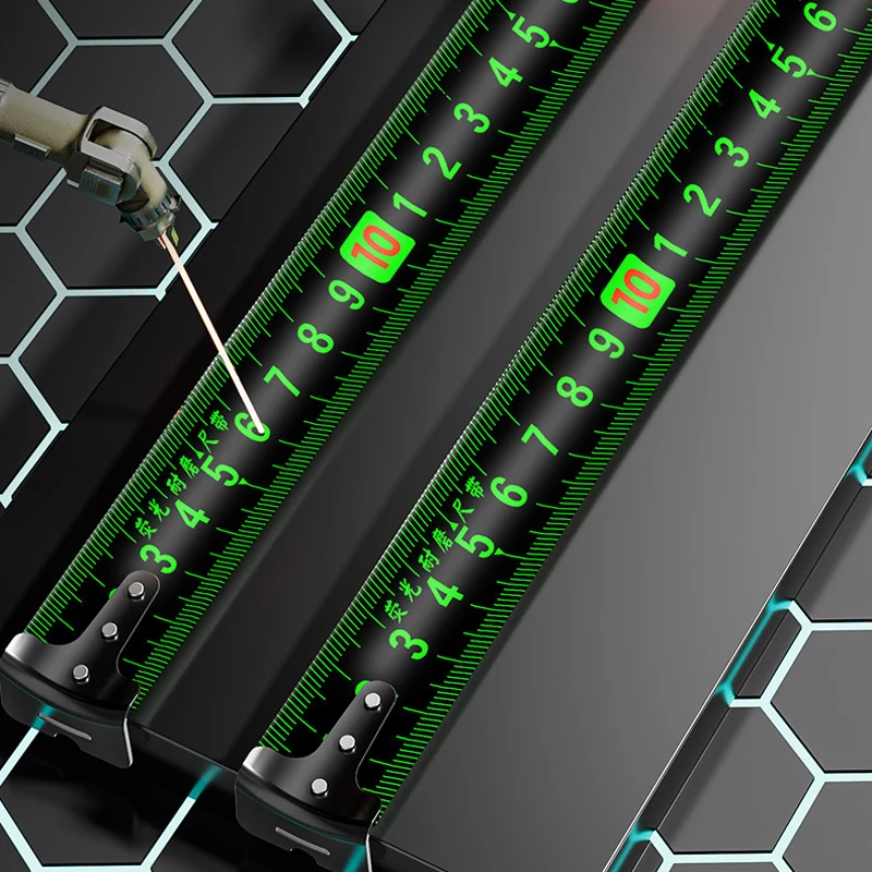 Mètre Ruban En Acier Fluorescent De 10 M, Ruban De Mesure De