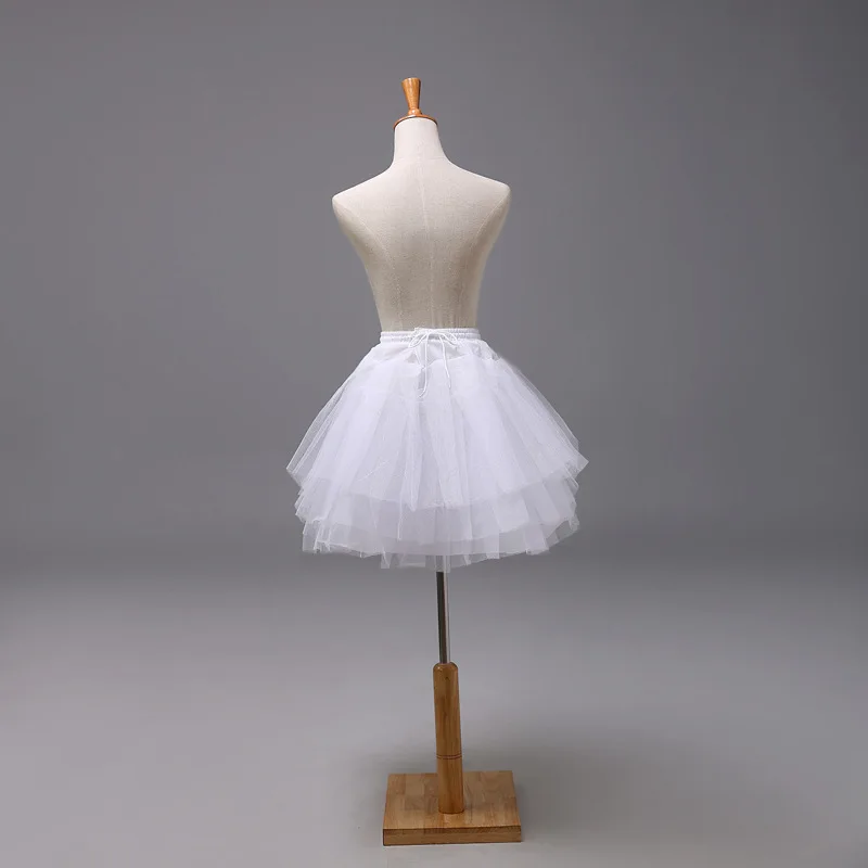 Lolita Petticoat Three Layer Lolita Short Kids Girls Petticoat Underskirt For Ball Gown Wedding Dress Mariage Underwear Crinoline