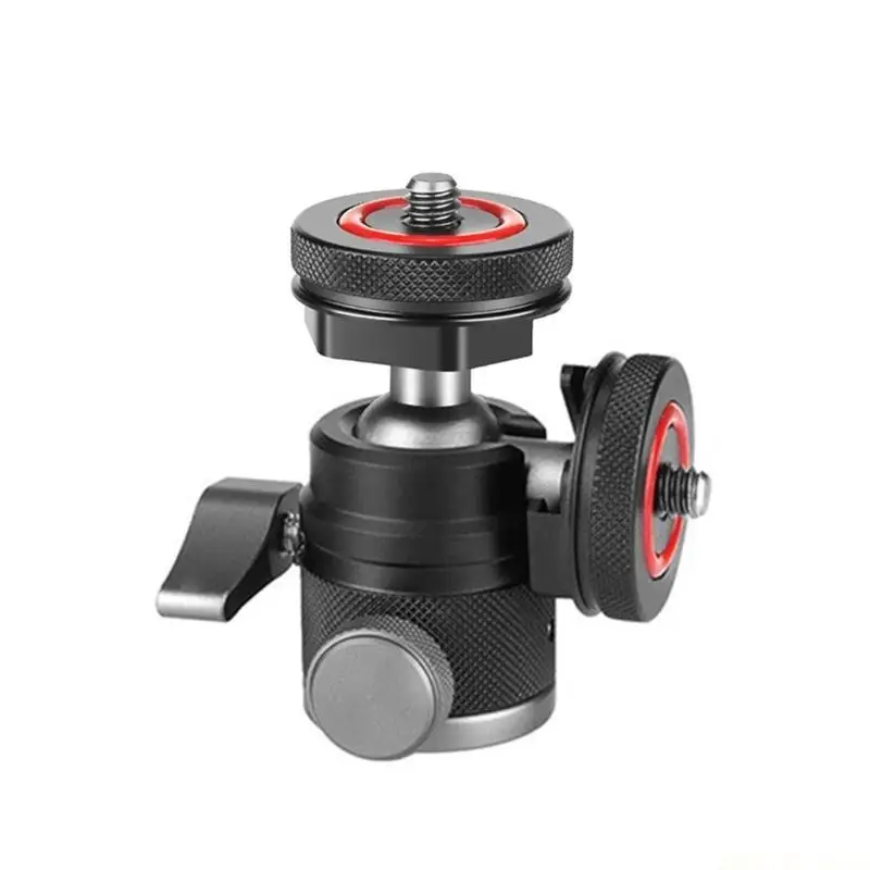 M5TD 360도 회전 미니 볼헤드 카메라 마운트 어댑터(삼각대 사진 장비의 수평 및 수직 촬영용)