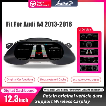 Panel de Instrumentos Digital Virtual para Audi A4 Años 2013-2016, Accesorios para Auto, Pantalla LCD, Velocímetro Digital, Medidor Digital Completo, Plug and Play 1