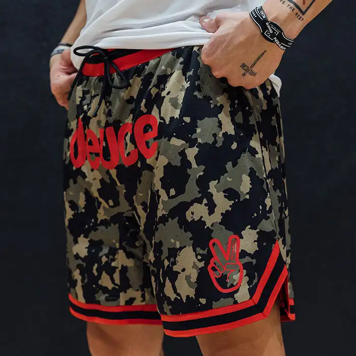 Men's Sports Mesh Quick Drying Shorts, Boxing, Leg Training, Hole Cloth, Muscle Fitness, Basketball, Hipster Pants 2