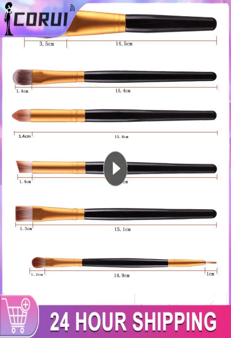 

1PCS Multi-functional Short Wood Black Stem For Beginner Gouache Watercolor Acrylic Oil Painting brush Set Nylon Hair Art Tool