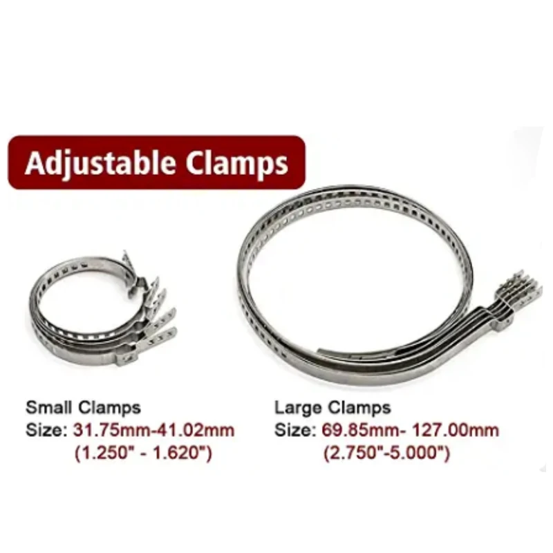 Universal CV Joint Boot Crimp Clamps Large & Small Kit With Pliers Tool Stainless Steel For Car ATC Drive Shaft Adjustable Axle