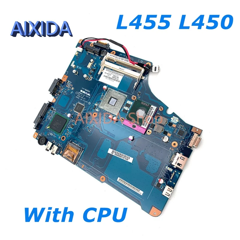 

AIXIDA K000085450 NBWAA LA-5821P материнская плата для ноутбука Toshiba Satellite L455 L450, материнская плата GL40 DDR2, Бесплатный ЦПУ, полностью протестированный