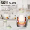 Baby Bottle Warmer & Sterilizer 24 hour 6-in-1Multifuntion Breast Milk Warmer Accurate Temperature Control Baby Bottle Heater 4