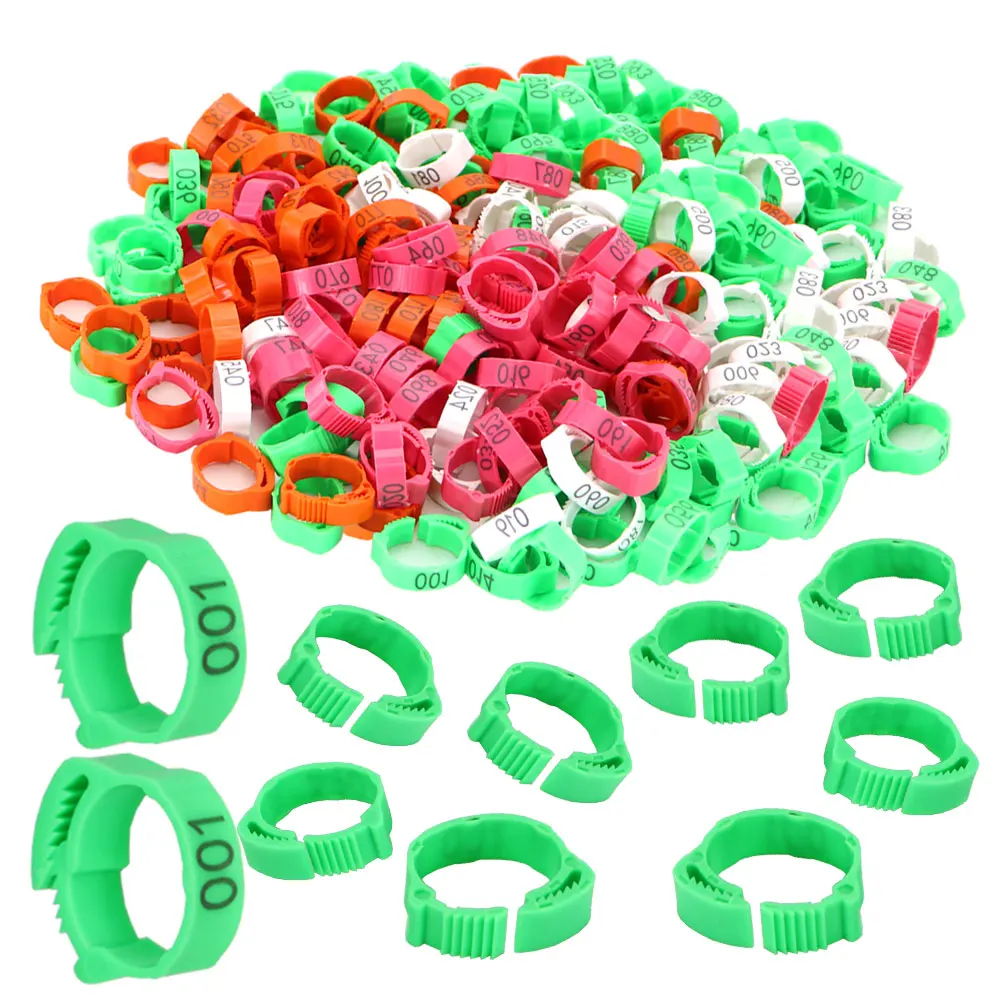 Numbered Poultry Chicken Leg Bands Adjustable Foot Label Rings for Home Farm 30PCS