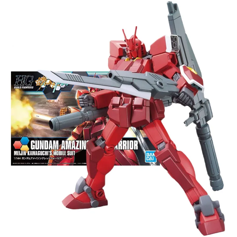 

Bandai Genuine Figure Gundam Model Kit HGBF 1/144 Gundam Amazing Red Warrior Collection Action Figure Model for Boys Toys Gifts
