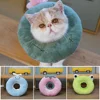 Pet Cat E-Collar Recovery Cone Protection Collar Adjustable Cotton Blends Neck Recover Collar Printed Elizabeth Circle for Cat 3