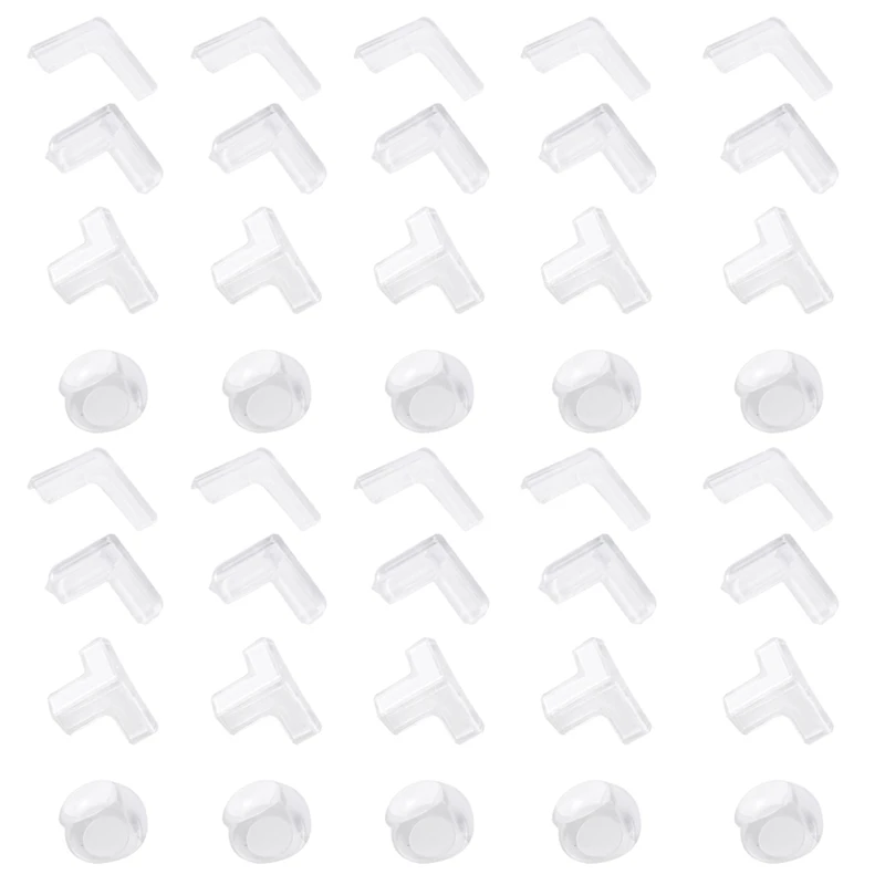 

40 Pack Corner Protector,Protectors Guards Furniture Corner Guard & Edge Safety Clear And Transparent