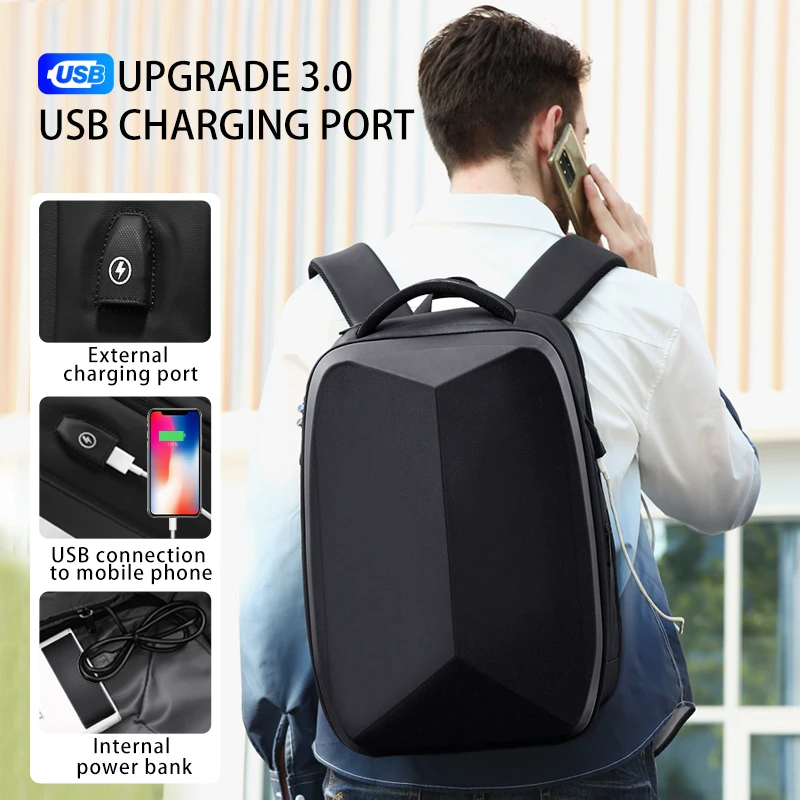 Multifunction Waterproof Anti-Thief School Backpack Men Travel Business Backpacks Fit 15.6 Inch Laptop