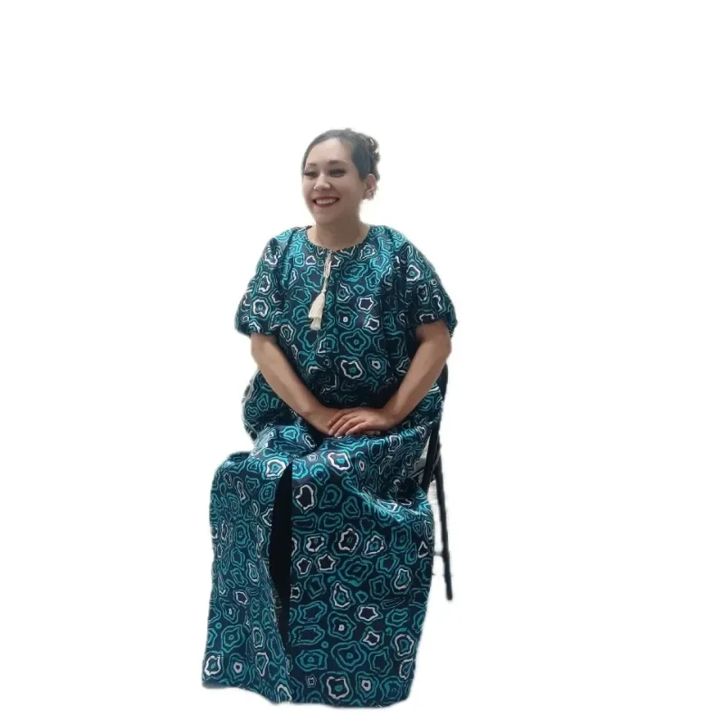 

African Plus Size Dresses for Women Elegant V-neck Muslim Boubou Dashiki Traditional Africa Clothes Ankara Outfits Evening Gown
