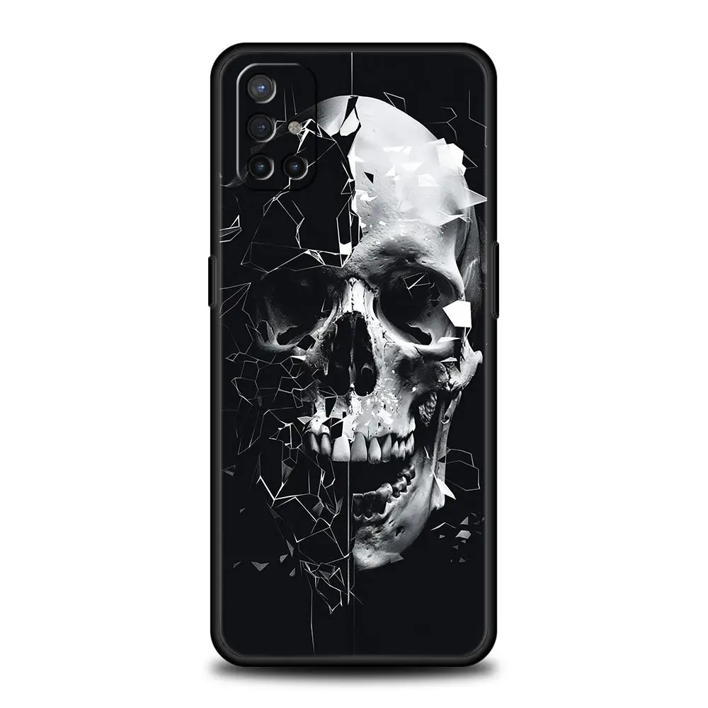 Soft TPU Terror Black Skull Design Phone Case