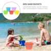 Children Beach Toys Summer Toys Kids Seaside Silicone Sand Collection Bucket Digging Sand Tools Beach Toys 6