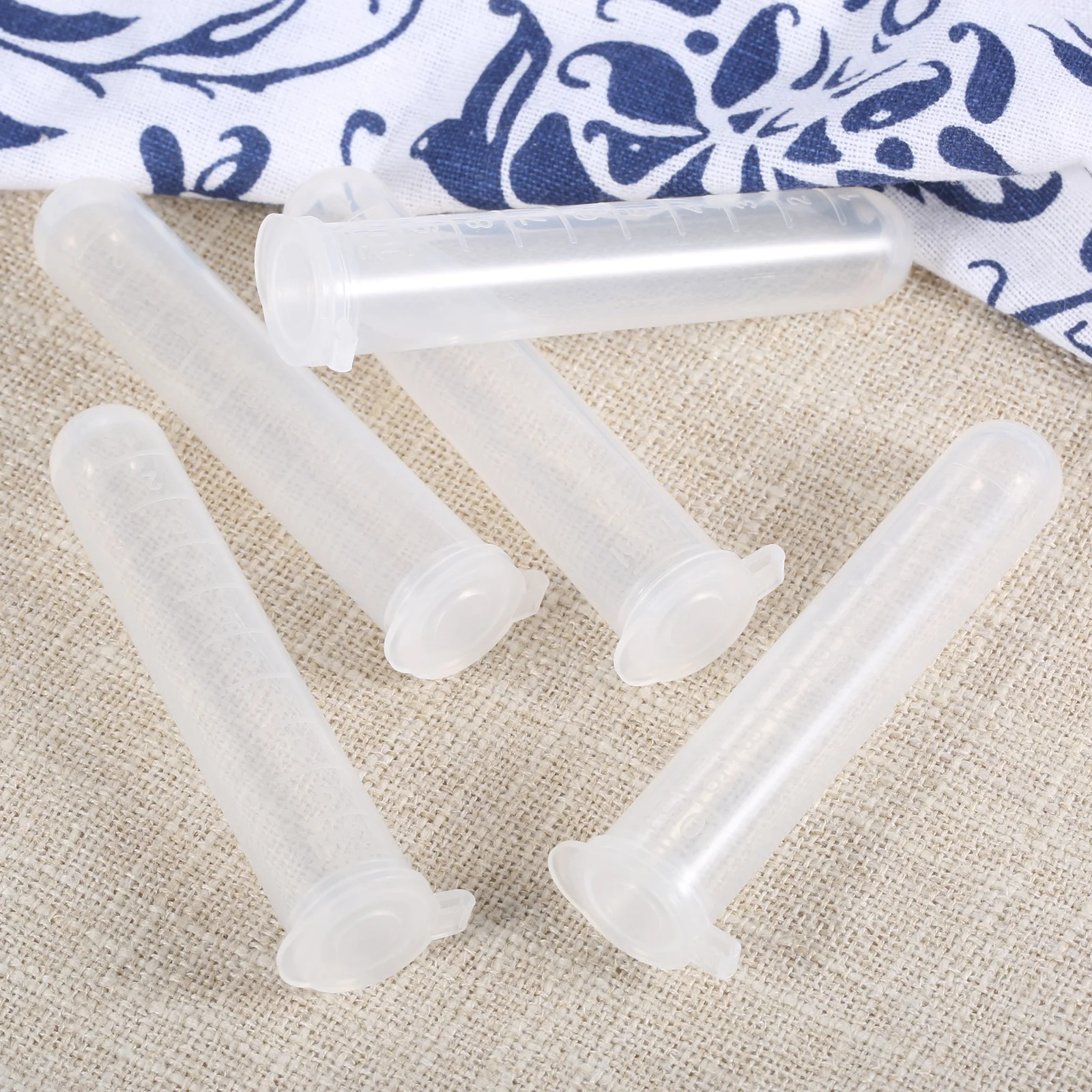 5pcs Sewing Needle Tube Stroage Holder Plastic Box Transparent Beads Buttons Case Container Bottle Multi-purpose Tool