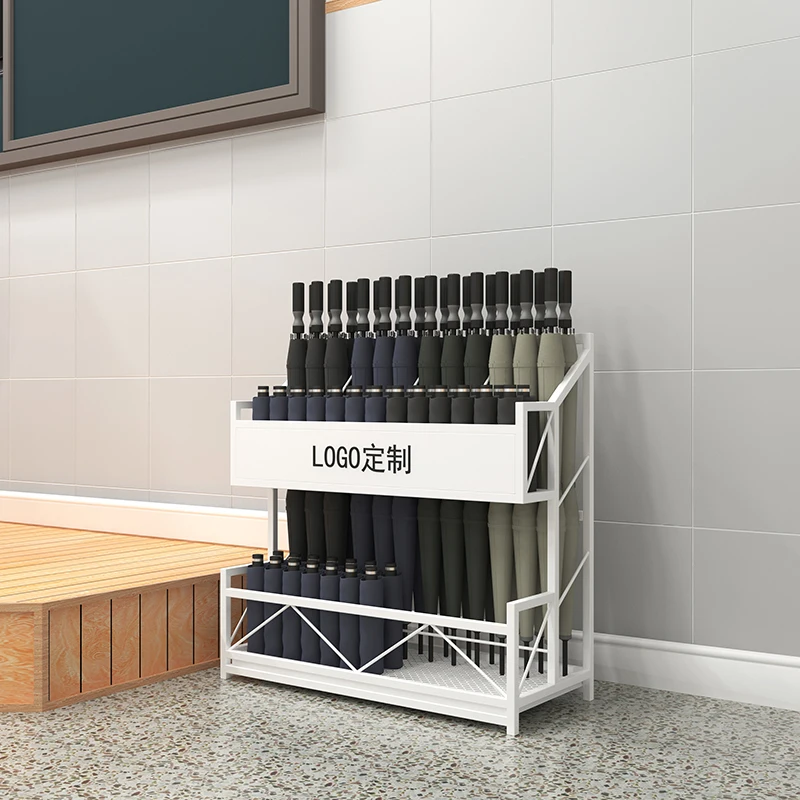 Display Umbrella Holder Outdoor Adjjstable Black Metal Stand Umbrella Holder Storing Rack Suport Umbrele Hotel