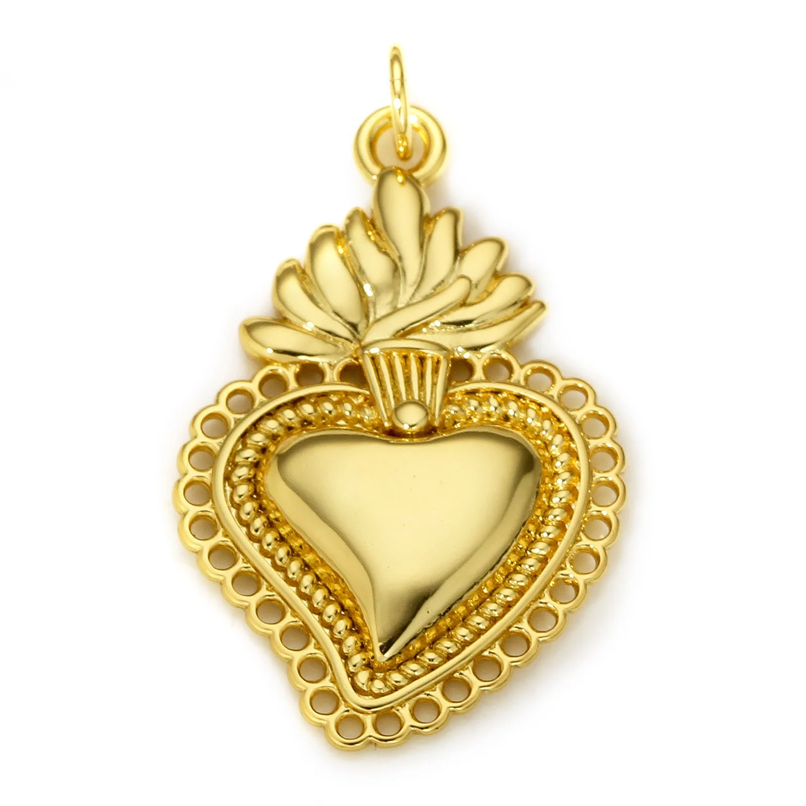 1pc Vintage Kupfer Charms Gold Farbe Herz Kreuz Zirkonia Anhänger DIY machen Halskette Armband Frauen Geschenk Schmuck Ergebnisse – Detail 13