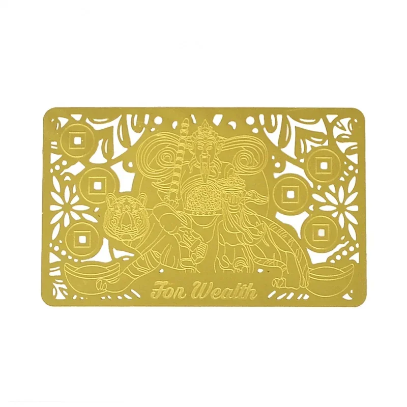 

Customized.product.Feng Shui Increase Your Wealth Luck Golden Card