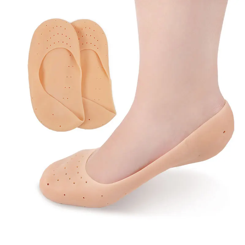 Cuidado de la Piel Protector de talón Botas para pies Gel de SPA para pies Hidratante Pies Cuidado de Calcetines Rosa 