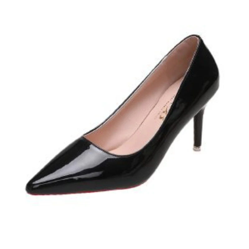 2024High Heel Pointed Toe Stiletto Red Bottom Fashion Women's Shoes Shallow High Heels Red Bottom High Heels Lolita Shoes 5