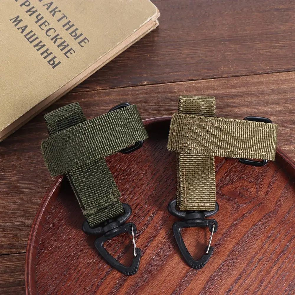 Triangle Quick Release Gloves Hook Adjustable Safe Molle Camping Carabiner Rotatable-hanging Head Multifunctional nylon gloves,carabiner clips,keychain carabiner