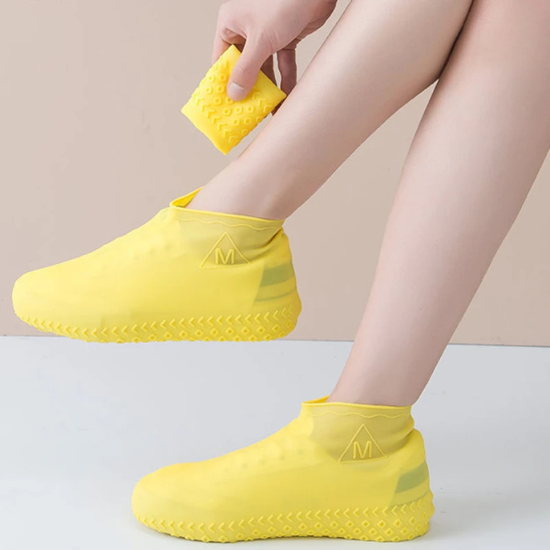 Non-slip Rain-proof Waterproof Unisex Silicone Rubber Shoe Covers Outdoor Cycling Protectors