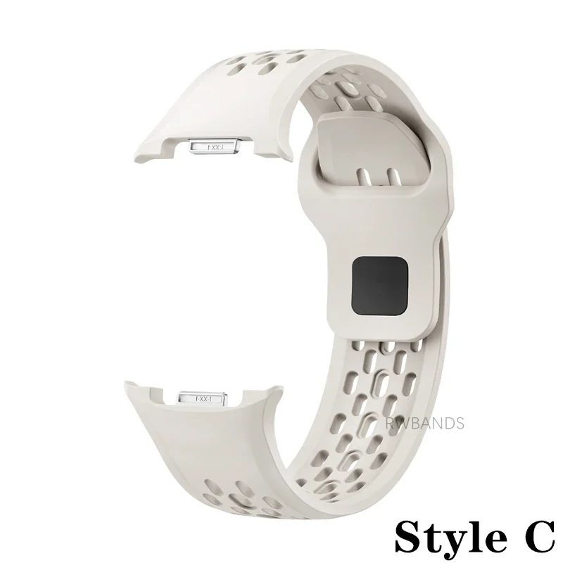 Breathable Silicone Sport Watch Band - Durable Strap Wristband Bracelet