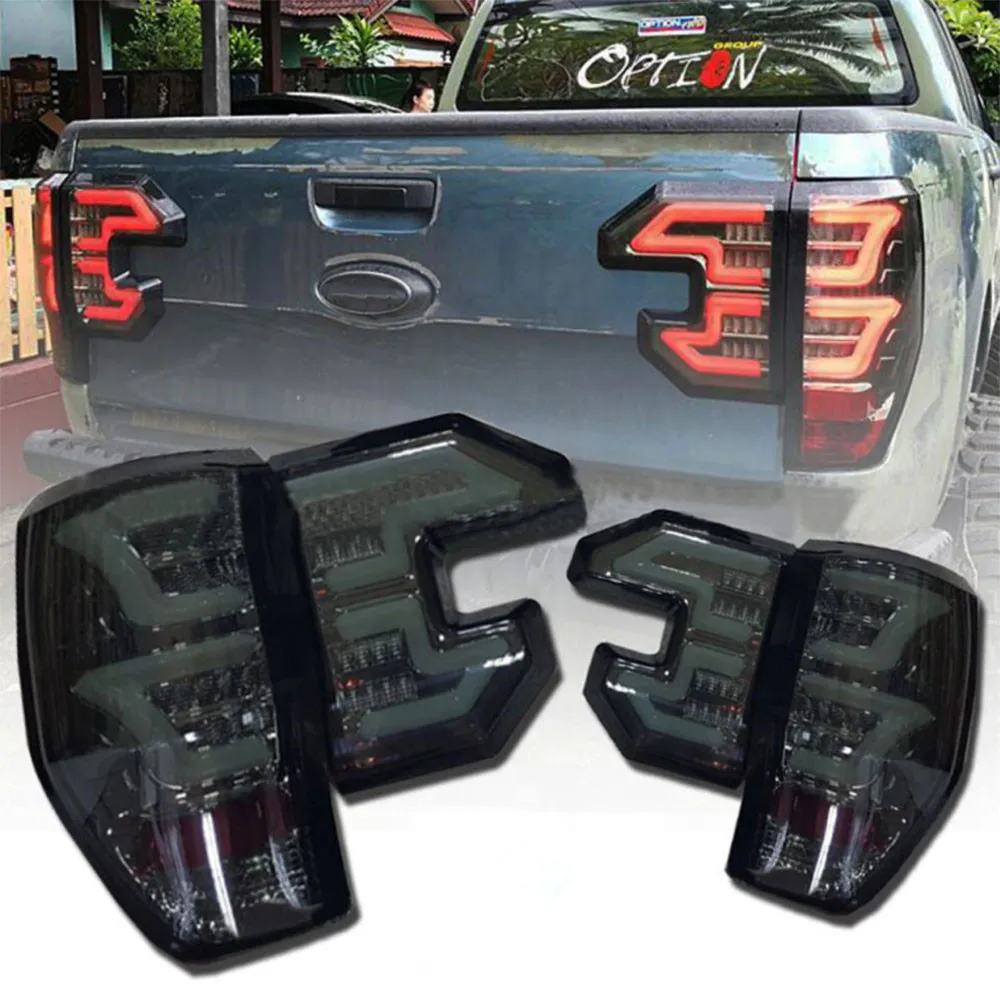 

Car Pickup Truck New Style Smoked Black Rear Light Fit For Ranger T6 T7 T8 PX1 PX2 PX3 MK1 MK2 Wildtrak XLT 2012-2021