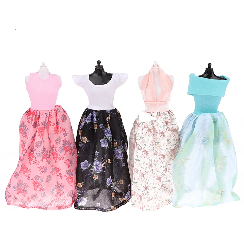 

1PC Doll Fashion Beach Skirt Long Skirt Floral Skirt Languid Fashion Long Skirt For30cm Doll