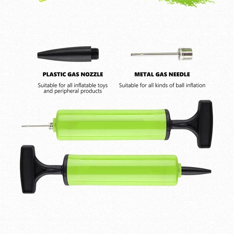 Air pump Ball pump Ball inflating pump needle Portable Ball Pump Set Flexible Pants Volleyball Football Basketball With Needle Hand Air Pump Durable Balloon Ball Inflato 8Pcs