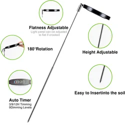 Full Spectrum Adjustable LED Grow Light with Auto Timer and Dimming Function (USB - 1 tube)